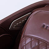 Масажне крісло REXON BROOKLYN з функцією 4D BROWN коричневий для дому та офісу, фото 7