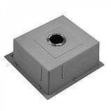 Кухонна мийка квадратна із нержавіючої сталі SS304 DS50550-1NB 50х50х22 см з PVD покриттям Nano Black, фото 2