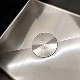 Кухонна мийка квадратна із нержавіючої сталі SS304 DS50550-1NB 50х50х22 см з PVD покриттям Nano Black, фото 8