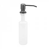 Кухонна мийка лівостороння DUSEL з нержавіючої сталі SS304 DS50678-1LNG 78х49х23 з PVD покриттям Nano Grey, фото 5