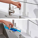 Кухонна мийка правосторонняя DUSEL з нержавіючої сталі SS304 DS50878-2RN 78х43х22 з PVD покриттям Nano Black, фото 8