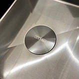 Кухонна мийка правосторонняя DUSEL з нержавіючої сталі SS304 DS50963-2RNB 63х50х23 з PVD покриттям NanoBlack, фото 8