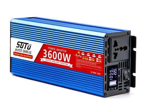 Інвертор напруги правильної синусоїди Sutu 12V/220V 3600W/1800W — 50Hz оригінал