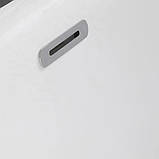 Ванна акрилова 170х75х58 см Golston G-U210 овальна пристінна із змішувачем та сифоном, фото 4