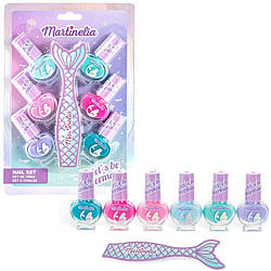 Набір для дизайну нігтів для манікюру лаки дитячі Martinelia Let`s be mermaids (12221)