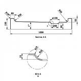 Душовий піддон 100х100х15 см Dusel D102 R квадратний акриловий з ніжками сифоном, фото 6