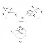 Душовий піддон 80х80х15 см Dusel D102 R квадратний акриловий з ніжками сифоном, фото 6