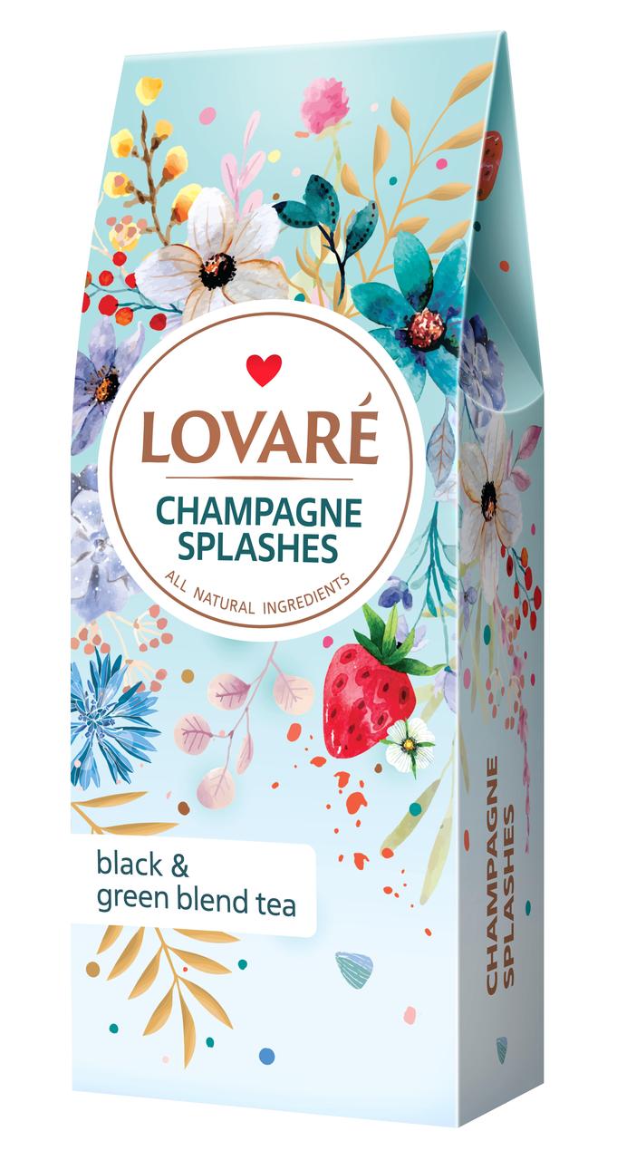 Чай бленд чорного та зеленого LOVARE Champagne Splashes 80г