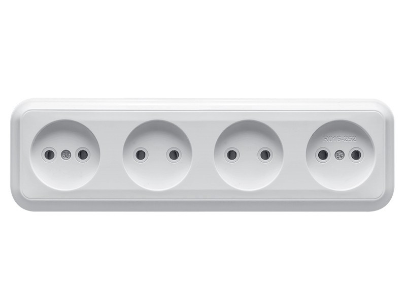 Розетка 4-міс. б/у зовні Country MeГАтек MTC-0114-008 (100 шт./ясть), фото 1
