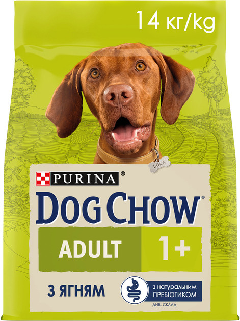 Сухий корм Dog Chow Adult для дорослих собак з ягням, 250 г