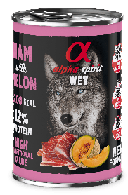 Вологий корм для собак Alpha Spirit Ham With Melon свинина, диня 400г