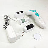 Електрична пемза для п'ят, Електрична пилка пемза, Депілятор для ніг та бікіні Жіночий тример тіла OM-77, фото 2