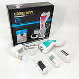 Електрична пемза для п'ят, Електрична пилка пемза, Депілятор для ніг та бікіні Жіночий тример тіла OM-77, фото 4