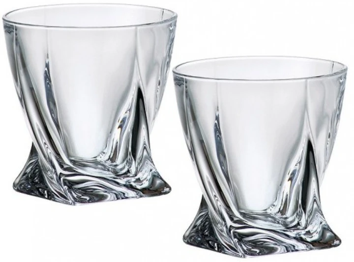 Набір склянок Bohemia Quadro для виски 2*340 мл b2k936-99A44/340/2, фото 1