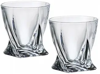 Набір склянок Bohemia Quadro для виски 2*340 мл b2k936-99A44/340/2