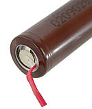 Акумулятори 18650 2000mAh для паяння 9421, 2 шт., фото 3