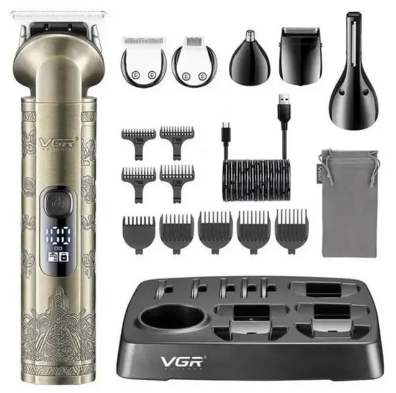 Набір для стрижки 8 в 1 VGR V-110 9570, золотистий