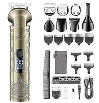 Набір для стрижки 8 в 1 VGR V-110 9570, золотистий, фото 3