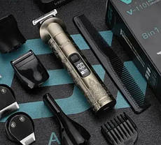 Набір для стрижки 8 в 1 VGR V-110 9570, золотистий, фото 4