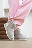 Зимові Жіночі Черевики UGG Classic Mini Zip Lacquer Grey / Уггі Класик Міні Зіп Лакер Сірі (Хутро), фото 6