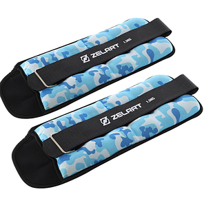 Обтяжувачі-манжети для рук та ніг Zelart 2x1,5кг для підвищення ефективності тренувань, фото 1