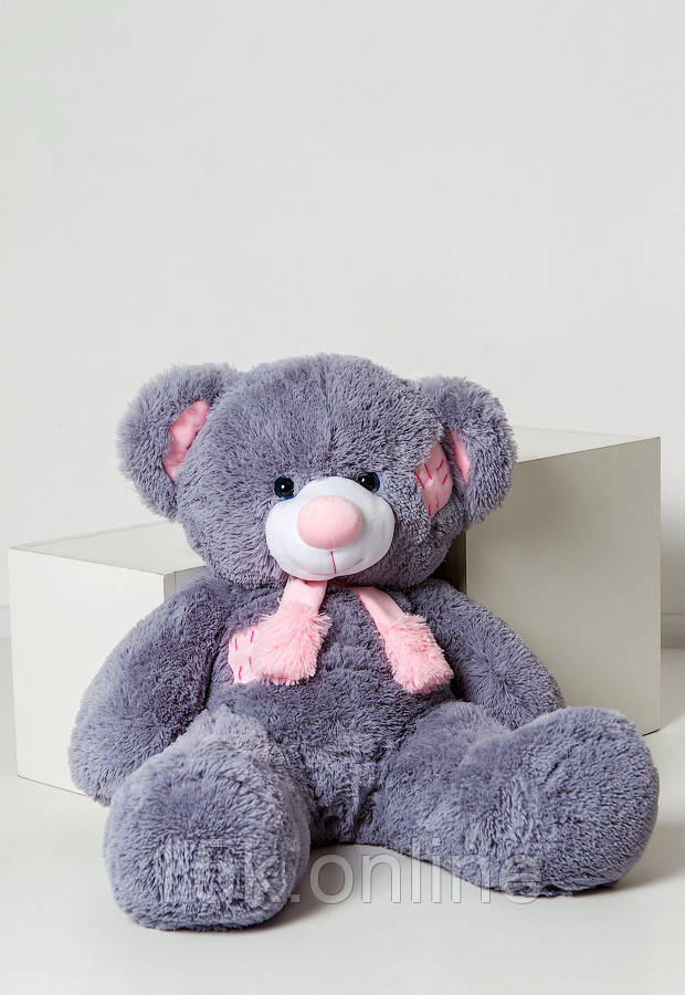 Ведмедик м'яка іграшка 100 см Хохотун сірий М'яка іграшка ведмідь плюшевий ведмедик на подарунок, фото 1