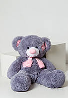 Ведмедик м'яка іграшка 100 см Хохотун сірий М'яка іграшка ведмідь плюшевий ведмедик на подарунок