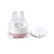 Дитячий горщик з лотком, Горщик Colibro Nuki, Rose, білий/рожевий