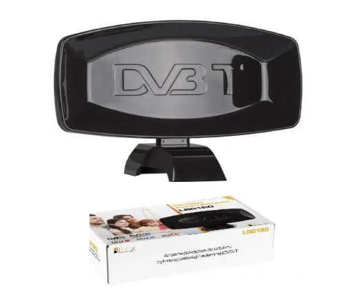 Антена кімнатна (LB0180) DVB-Т2 з підсилювачем 42 дБ. без блоку живлення., фото 1