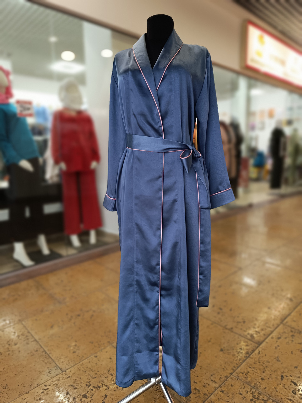 Халат жіночий шовковий, фото 1