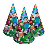 Ковпачки дитячі "Maincraft веселка". Розмір: 16см.