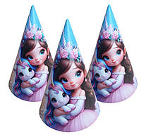 Ковпачки святкові "Дівчинка з єдинорогом". Розмір: 16см.