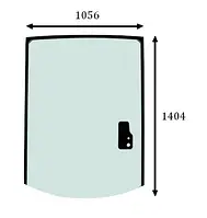 827/80148, 827/80310,128/E4707 Скло заднє JCB 3CX/4CX