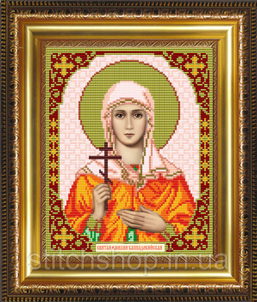 VIA4066 Свята Ємілія Каппадойська. ArtSolo. Схема на тканині для вишивання бісером