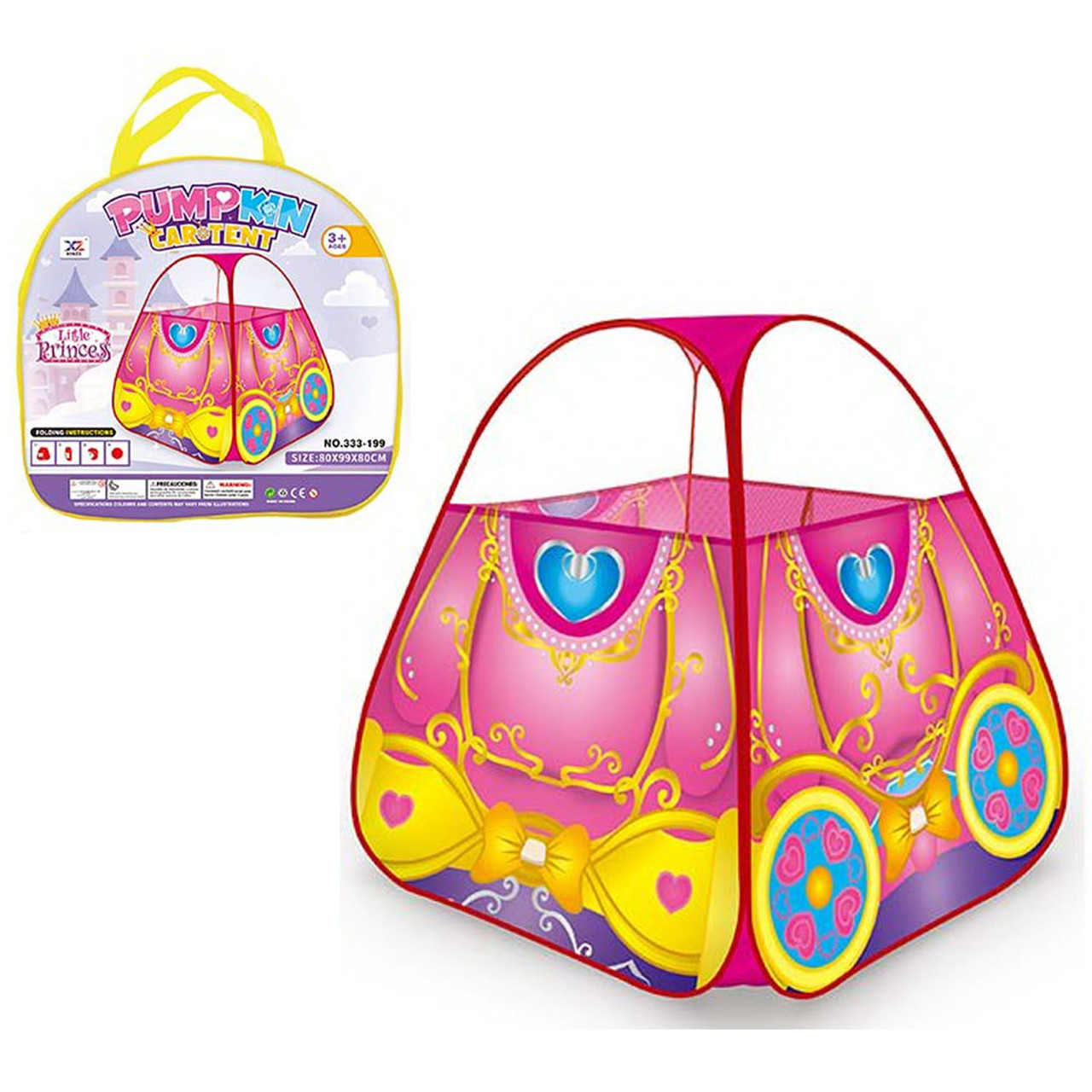 Намет ігровий дитячий (розмір 80х80х99см, сумка) 333-199