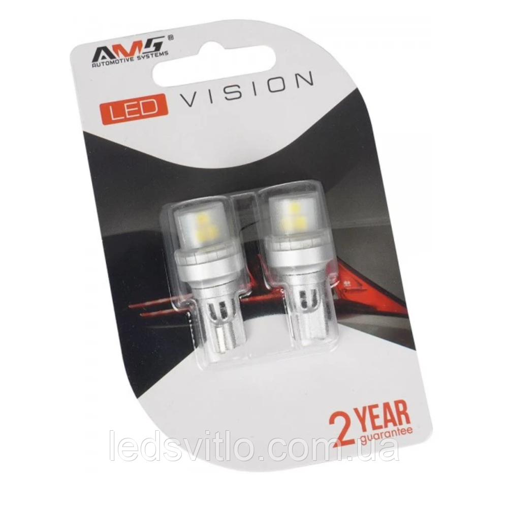 LED лампа автомобільна AMS Vision V6 T15 (W16W) 12V 6smd 5500K (Комплект 2шт), фото 1