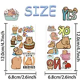 Набір тимчасових перекладних татуювання Капібара татуювання для дітей 5 аркушів Chuangmei, фото 2