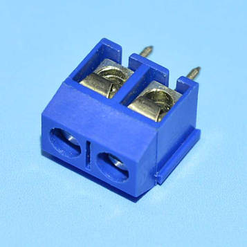 Клемник гвинтовий, крок 5.0мм, 301-2P, 2pin (XK301-5.0-2P) Cixi