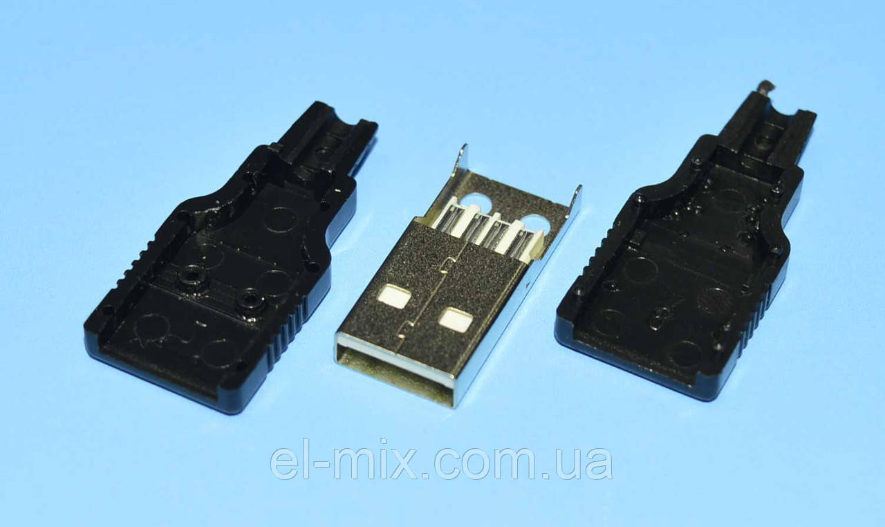 Штекер USB-А на кабель с корпусом USB-AM-COVER 1-1003 - фото 3 - id-p206637767