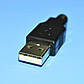 Штекер USB-А на кабель з корпусом USB-AM-COVER 1-1003, фото 2