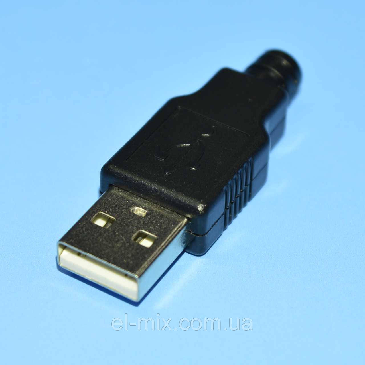 Штекер USB-А на кабель с корпусом USB-AM-COVER 1-1003 - фото 1 - id-p206637767