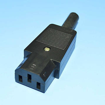 Гніздо живлення АС (мережеве) 3pin, кабельне 1-0705