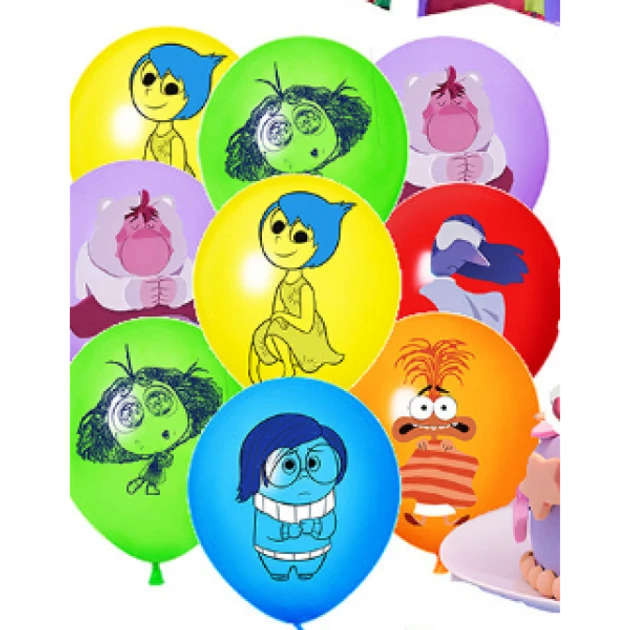 Набір повітряних куль Думками навиворіт Inside Out 18 штук для свята