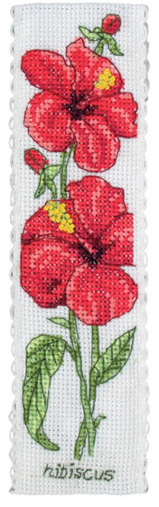 PCE5005 "Закладка Гібіскус (Hibiscus Bookmark)" ANCHOR. Набір для вишивання ниткою