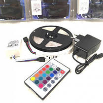 Led стрічка для внутрішнього освітлення 5050 RGB LED 5 м 220 v, Лед стрічка, Гнучка CF-692 лед стрічка, фото 3