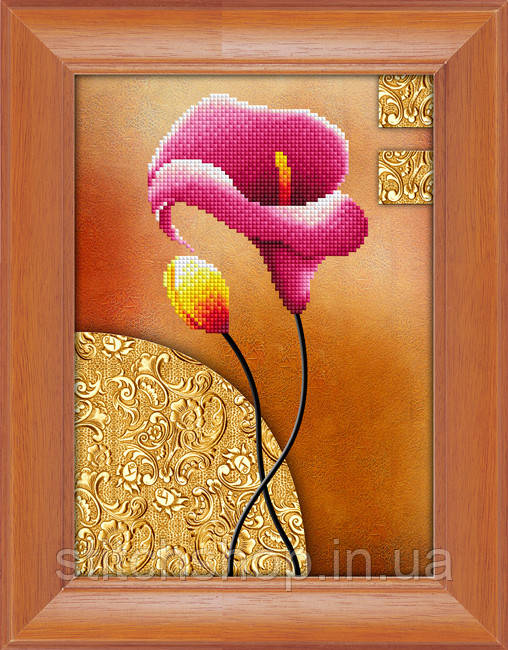 5D-078 Елегантність . LasKo. Набори для малювання камінням 5D (часткова викладка на полотні)., фото 1