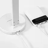 Настільна лампа акумуляторна з підставкою для телефону USB BL 3201, фото 7