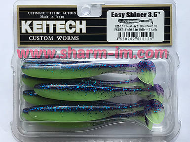Силікон Keitech Easy Shiner 3.5" (7 шт./уп.) 90 мм