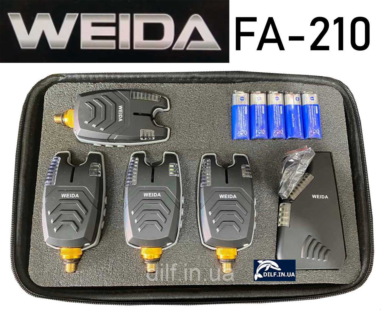 Набір сигналізаторів Weida FA-210 4шт з пейджером
