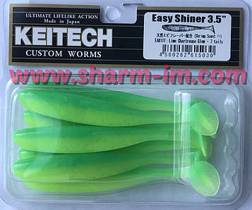 Силікон Keitech Easy Shiner 3.5" (7 шт./уп.) 90 мм